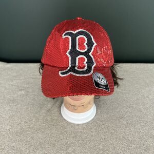 Boston Red Sox Hat Sequins Kids Size Adjustable Fenway Park Collection Brand 47